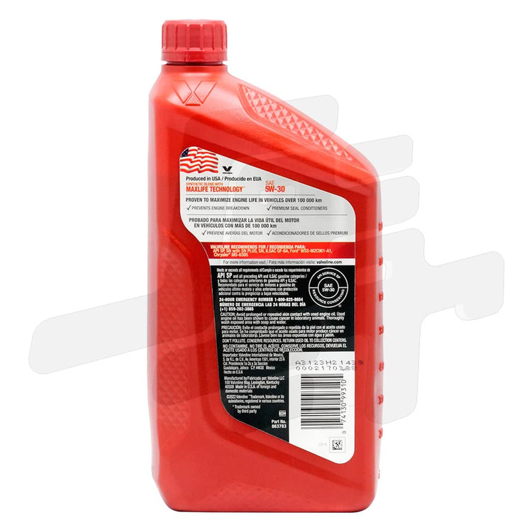 روغن موتور والولین MAXLIFE 5W-30