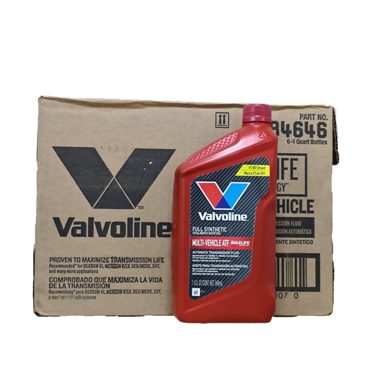 روغن گیربکس اتوماتیک تمام سنتتیک والولین MaxLife چند منظوره (6عدد) در یک جعبه