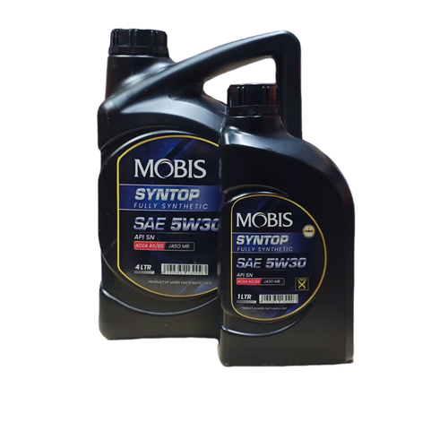 روغن موتور موبیس 5W30 API SN حجم 4 لیتر و 1 لیتری کوچک ساخت امارات
