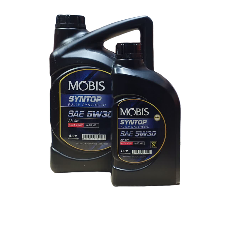 روغن موتور موبیس 5W30 API SN حجم 4 لیتر و 1 لیتری کوچک ساخت امارات