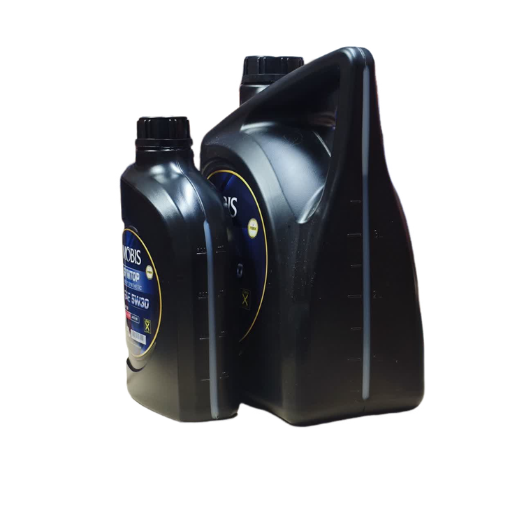 روغن موتور موبیس 5W30 API SN حجم 4 لیتر و 1 لیتری کوچک ساخت امارات